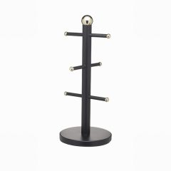 Masterclass S/S Matt Black /Brass Mug Tree