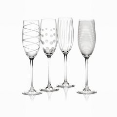 Mikasa Cheers Champagne Flutes Set 4