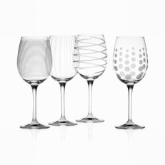 Mikasa Cheers White Wine Glasses x4