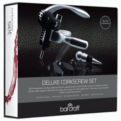 Barcraft Deluxe Lever Arm Corkscrew Gift Set