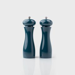 2 Piece Salt and Pepper Mill Set Peacock Blue