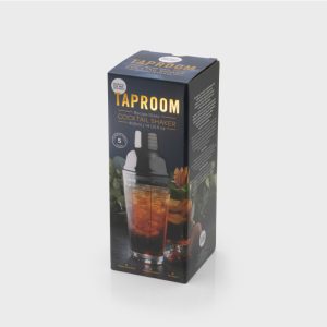 Glass Recipe Cocktail Shaker Gun Metal - Image 2