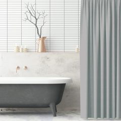 Plain Shower Curtain Grey