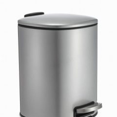 Santorini Pedal Bin Soft Close Silver