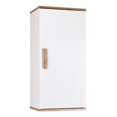 Nola Bamboo/White Single Wall Cabinet