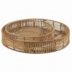 Batu Natural Rattan Tray Set/2