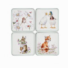 Wrendale Wild Flower Coasters Set 4