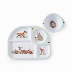 2Pce Set Divided Plate & Bowl