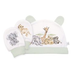 Wrendale Little Savannah Hat And Mitten Set