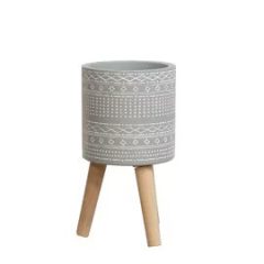 Clay Planter Grey