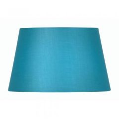 Blue Cotton Drum Shade 8″