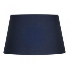 Navy Cotton Drum Shade 8″