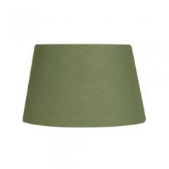 Olive Cotton Drum Shade 10″