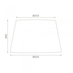 Navy Cotton Drum Shade 16″