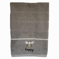 Funky Tea Towel Bees Silver