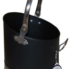 Banded Black/Pewter Small Bucket