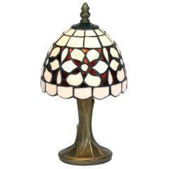Tiffany Amber Flower Table Lamp 6″