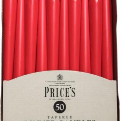 Dinner Candles Tapered 24cm Red