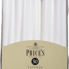 Dinner Candles Tapered 24cm White