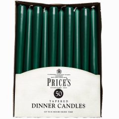 Dinner Candles Tapered 24cm Green