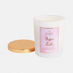 Scented Jar Candle with Lid Amber Blush