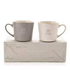 50th Weddind Anniversary Mug Set