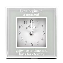Amore Mirror Border Clock Eternity