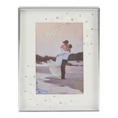 Amore Silverplate Box Frame /Crystals