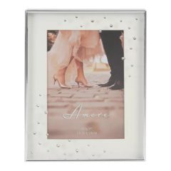 Amore Silverplate Box Frame /Crystals