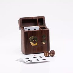 Harvey Makin Playing Cards & Dice in Wooden Box