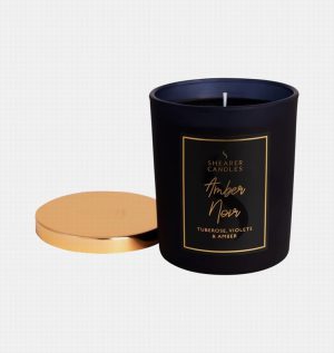 Scented Jar Candle With Lid Amber Noir