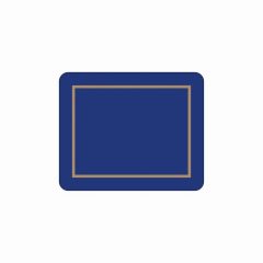 Melamine Rect Coasters Blue