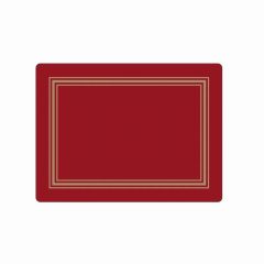 Melamine Rect Placemats Red (6)