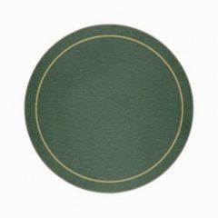 Melamine Round Placemats Green (6)