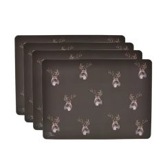 Meg Hawkins Set of 4 Placemats Stag