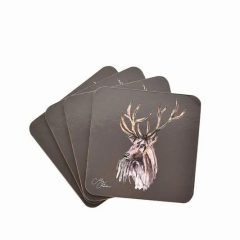 Meg Hawkins Set of Coasters Stag