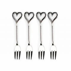 Heart Pastry Forks(4)