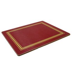 Melamine Rect Placemats Red (4)