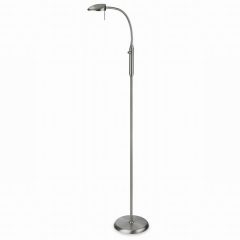 Milan LED Floor Lamp Brushed Steel