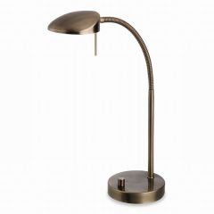 Milan LED Table Lamp Antique Brass