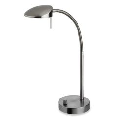 Milan LED Table Lamp Brushed Steel