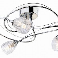 Henley 3 Light Flush Chrome