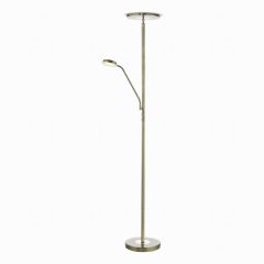 Shelby Mother & Child Floor Lamp Led Satin Silver