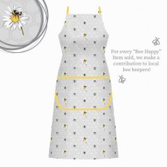 Bee Happy Cotton Apron