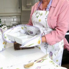 Spring Floral Cotton Apron