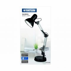 Valencia Black Angle Poise Desk Lamp