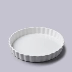 Flan Dish White 9 Inch
