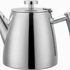 Cafe Stal Belmont Double Walled Teapot Mirror Finish