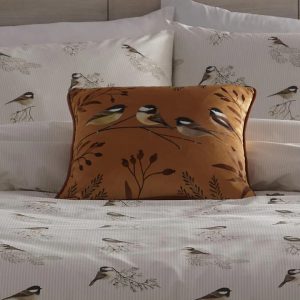 Chickadee Gold Cushion