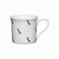 Puffin Fluted China Mug